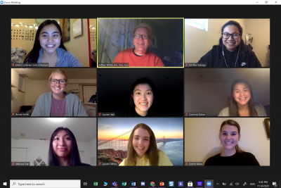 Image from Zoom training on community building with PAL facilitators