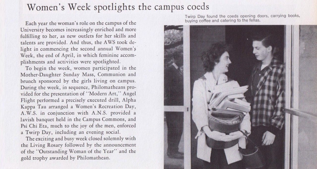 Article accompanied by picture of two students