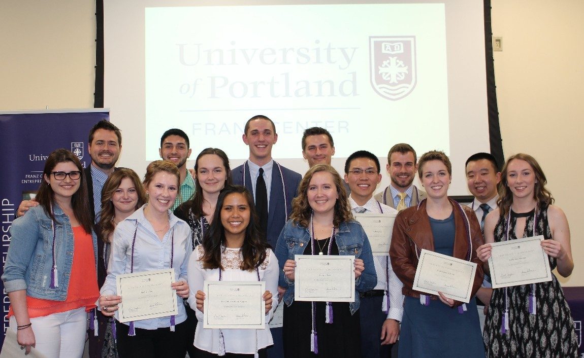 Leader Certificate Award Recipients. Back Row: Dr. Dave Houglum, Julian Urrea, Tyler Tennant, Cole Preece, Ashton Summers, Kevin Truong Middle: Kelsey Greve, Bonnie Carlson, Nicole Stucky, Anthony Ng Front: Madison Case, Krizchelle Magtoto, Georgia Pirie, Emily Kline, Molly Thomas