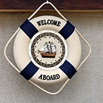 Welcome Aboard Life Preserver