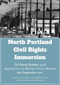 North Portland Immersion Flyer announcing Application Deadline