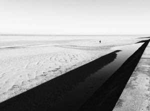 walking on a beach