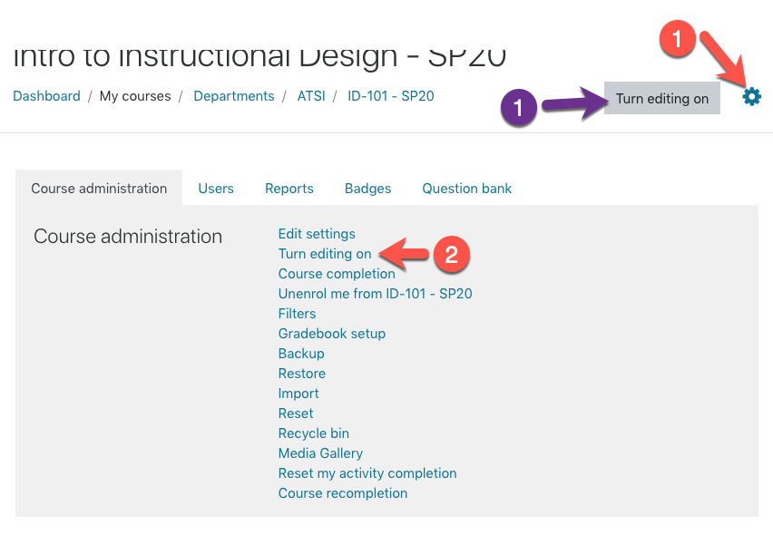 moodle assignment activity