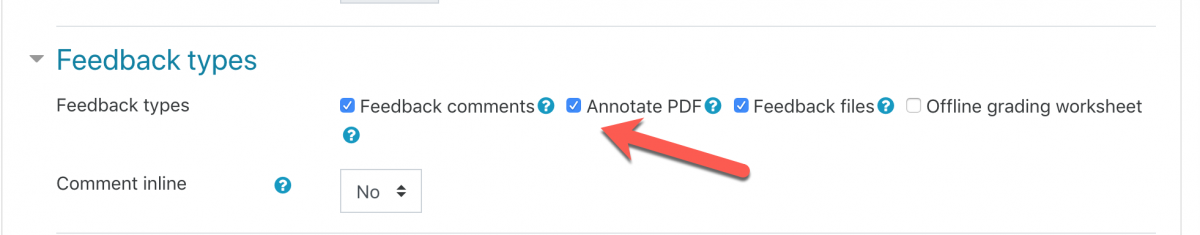 moodle assignment annotation