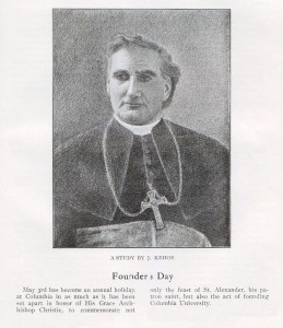 Archbishop Alexander Christie, Founder's Day, 1906