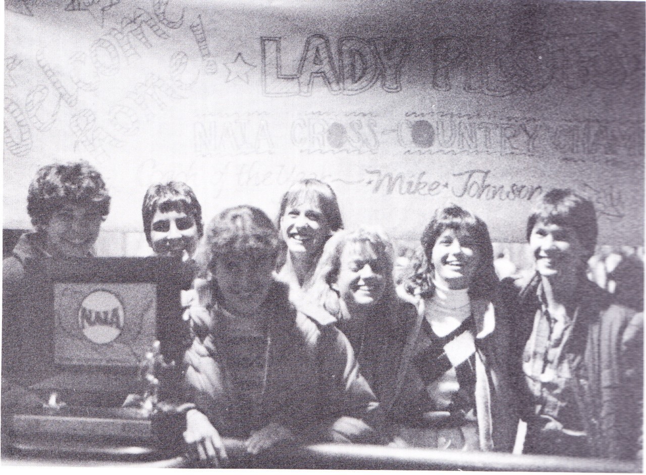 1985 Women's Cross Country Team (1986 Log)