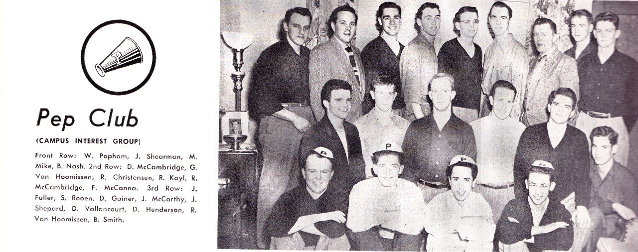 Pep Club, 1951 LOG