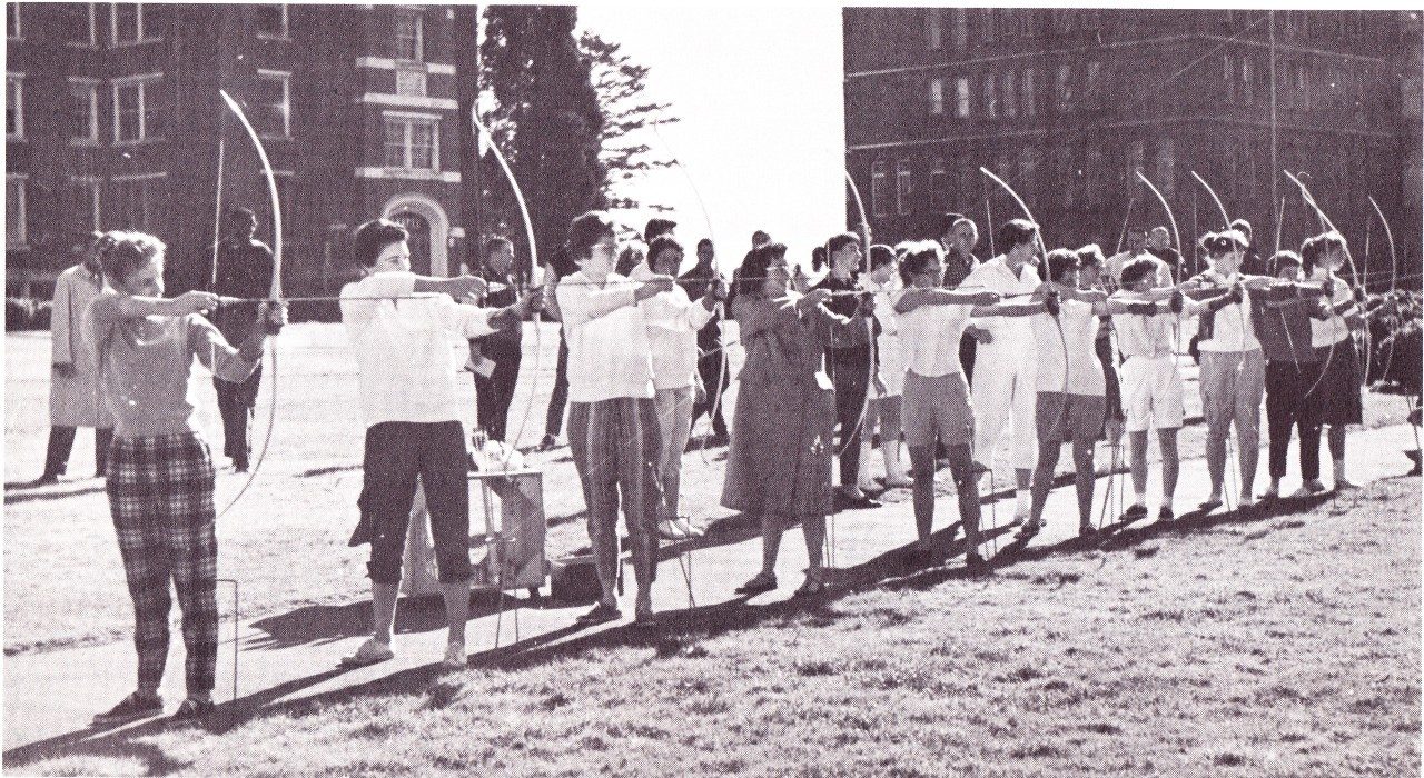 Archery, 1960 (University Museum photo, click to enlarge)