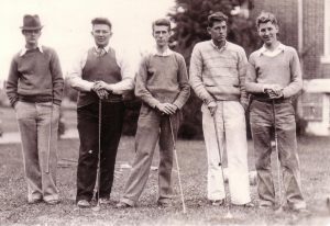 Golfers, ca1934 or 1935 (University Archives photo, click to enlarge)