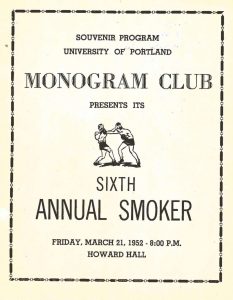 Monogram Smoker program, 1952 (University Archives, click to enlarge)