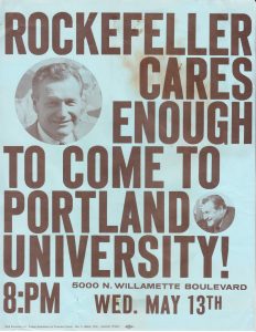 Nelson Rockefeller Flyer, May 13, 1964 (University Museum, click to enlarge)